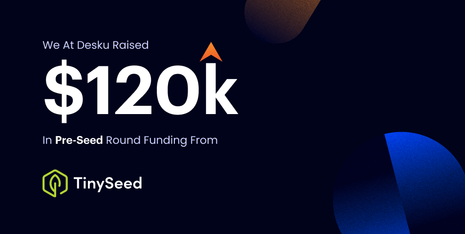 The tiny seed logo proudly announces a $12,000 seed sound funding from tiny seed, supporting SMBs.