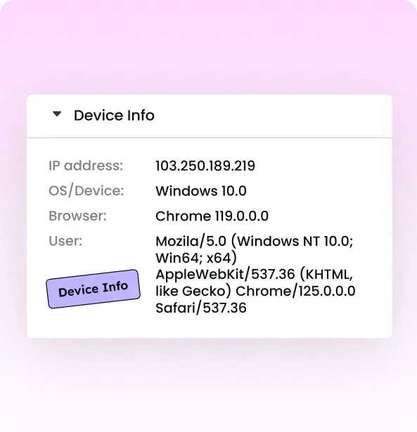 Device info